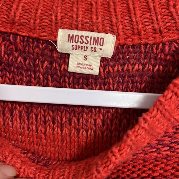 Mossimo Supply Co Womens Red Stripe Long Sleeve Pullover Knit Sweater Size Small - Picture 4 of 7